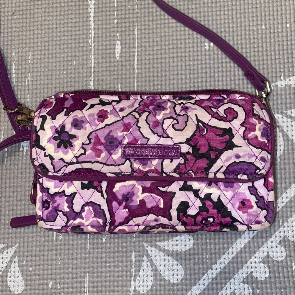 Purple Vera Bradley Crossbody Purse Wallet